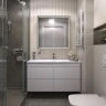 Зеркальный шкаф Vigo Geometry Comfort 80 221 с подсветкой цвет Белый