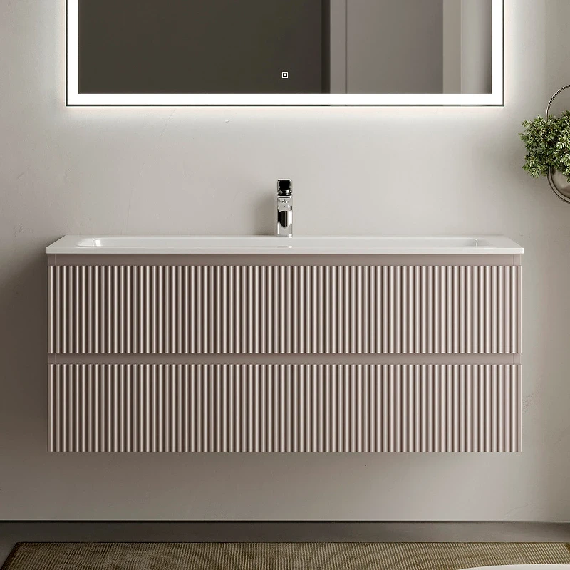 Тумба под раковину Sancos Snob R 120 SNR120SM подвесная Doha Soft МДФ / ЛДСП