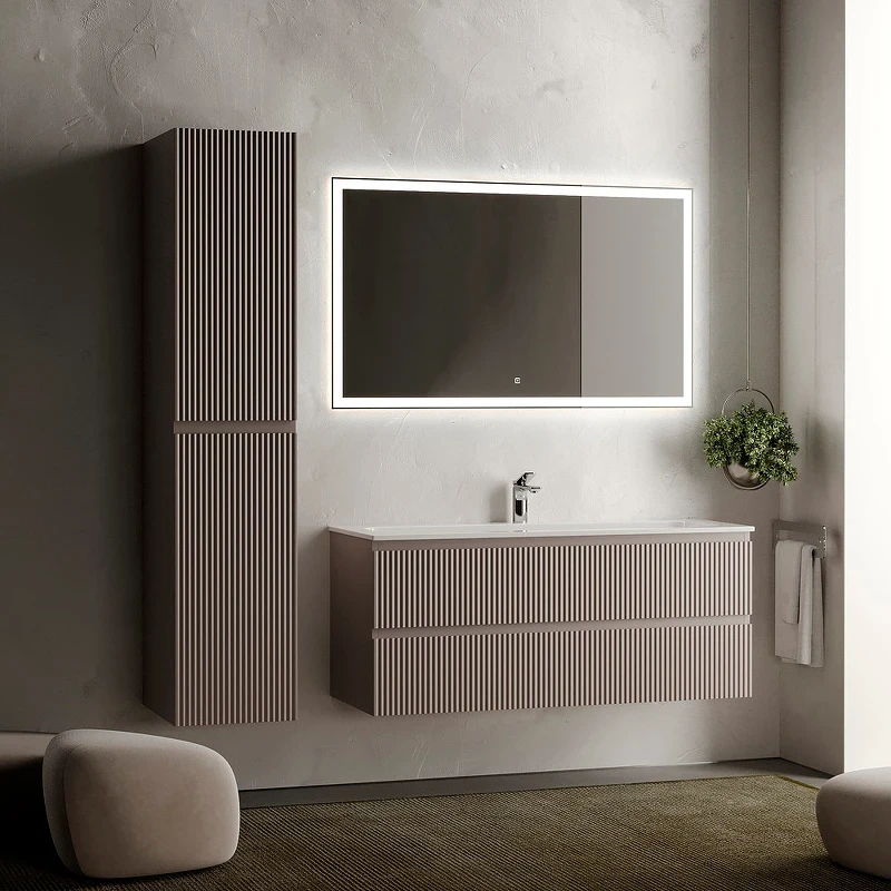 Тумба под раковину Sancos Snob R 120 SNR120SM подвесная Doha Soft МДФ / ЛДСП