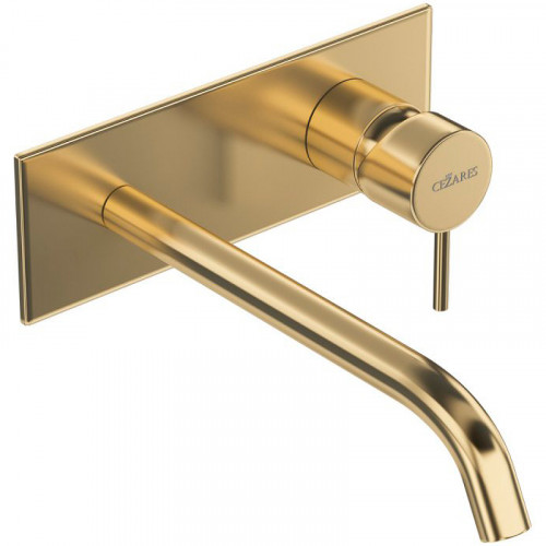 Смеситель для раковины Cezares Leaf LEAF-BLI1-L-SR Sunrise латунь встраиваемый