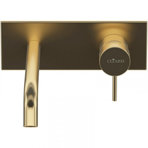 Смеситель для раковины Cezares Leaf LEAF-BLI1-L-SR Sunrise латунь встраиваемый