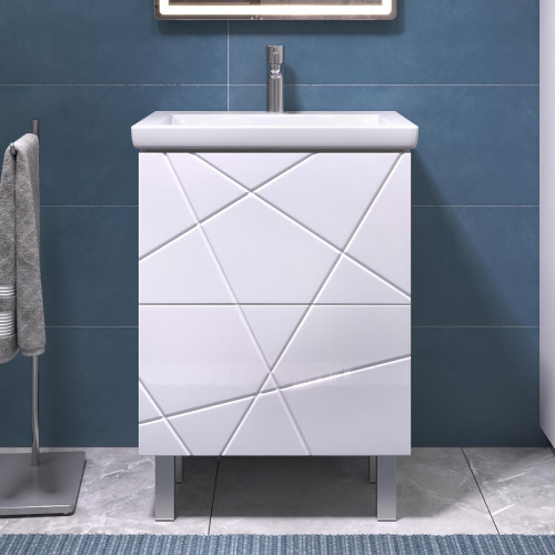 Тумба под раковину Vigo Geometry 60 015 цвет Белый