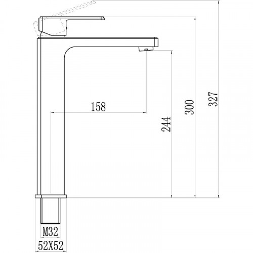 Смеситель для раковины Savol S-600701G цвет Хром