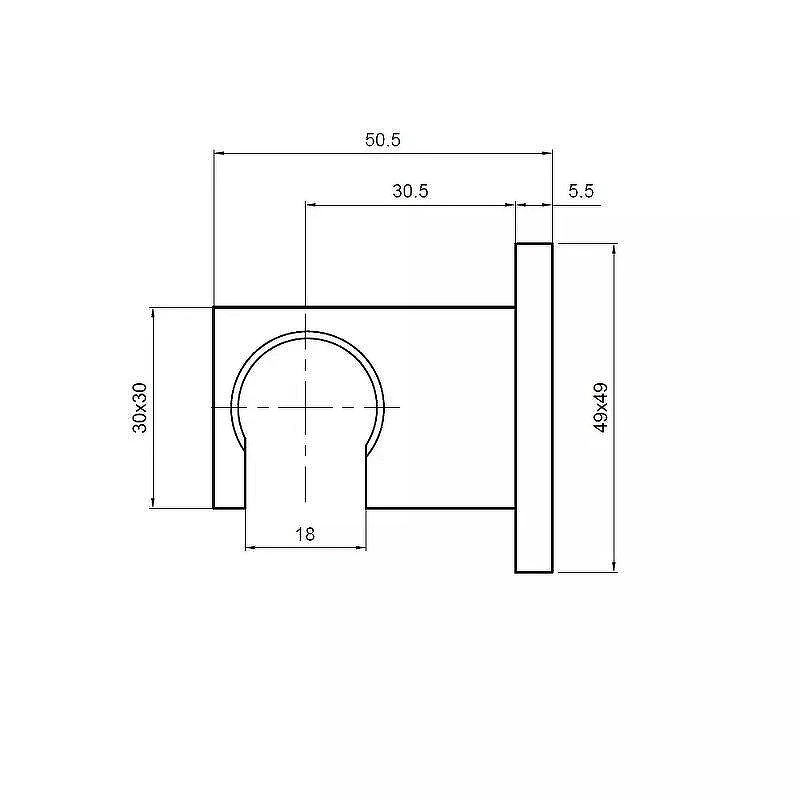 Держатель ручного душа AQUAme Savona AQM8721GM цвет Оружейный металл