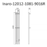 Электрический полотенцесушитель Маргроид Inaro профильный 1200x120 Inaro-12012-1081-9016R правый Белый матовый нержавеющая сталь
