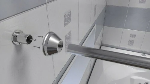 Карниз для ванны Bas Ривьера 161x161 КО00287 Хром