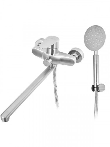 Смеситель для ванны Wisent WP722-310 универсальный цвет Сатин