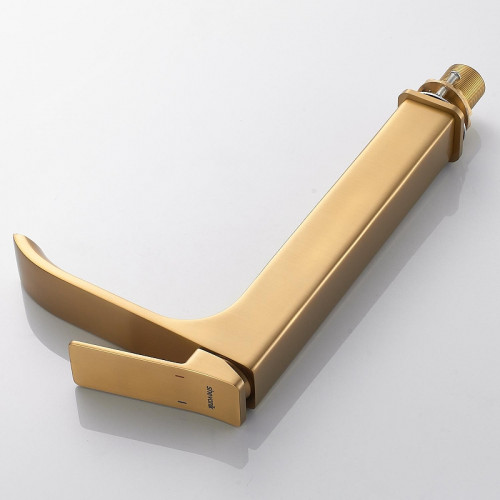 Смеситель для раковины Shevanik S4011G цвет Золотой сатин