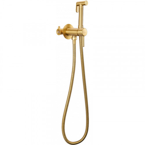 Гигиенический душ со смесителем Milacio Ultra MCU.850.GD Брашированное золото нержавеющая сталь встраиваемый