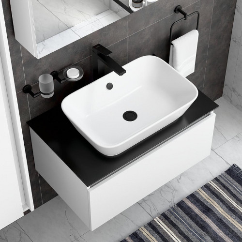 Смеситель для раковины Vitra Minimax Square A4372436EXP цвет Черный матовый