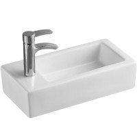 Раковина WeltWasser Aisbach 5092 L 37 10000003872 Белый глянец фаянс подвесная