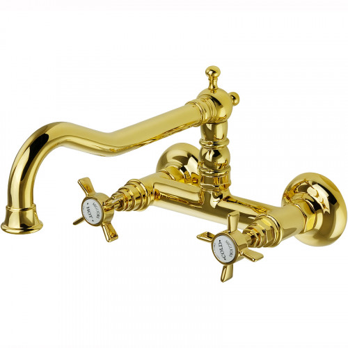 Смеситель для кухни Migliore Princeton 18280 Золото латунь на стену