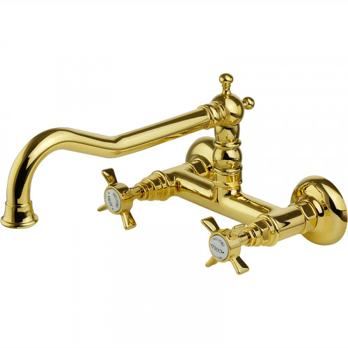 Смеситель для кухни Migliore Princeton 18280 Золото латунь на стену