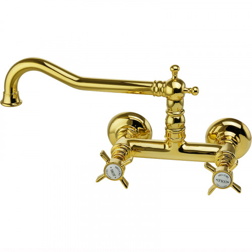 Смеситель для кухни Migliore Princeton 18280 Золото латунь на стену