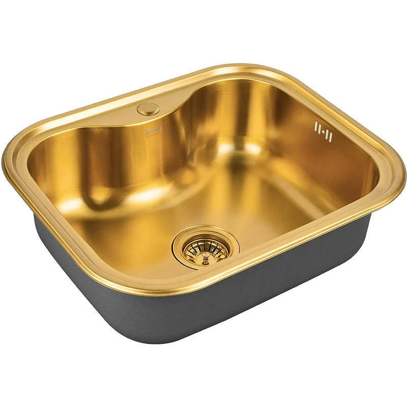 Кухонная мойка ZorG PVD Bronze 58 SZR 5848 BRONZE Бронза нержавеющая сталь встраиваемый