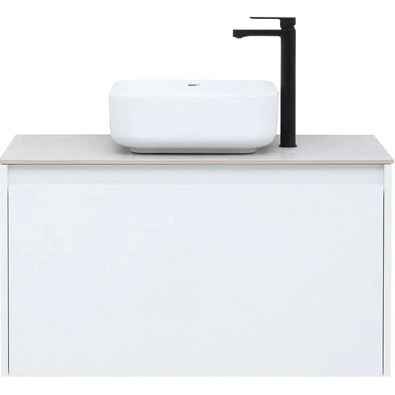 Тумба под раковину Aquanet Nova Lite 90 242257 подвесная Белая МДФ / ЛДСП
