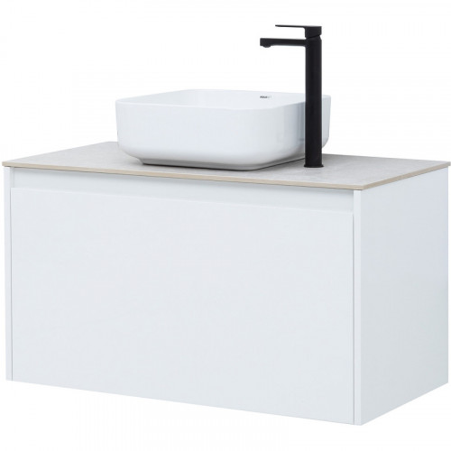 Тумба под раковину Aquanet Nova Lite 90 242257 подвесная Белая МДФ / ЛДСП