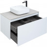 Тумба под раковину Aquanet Nova Lite 90 242257 подвесная Белая МДФ / ЛДСП