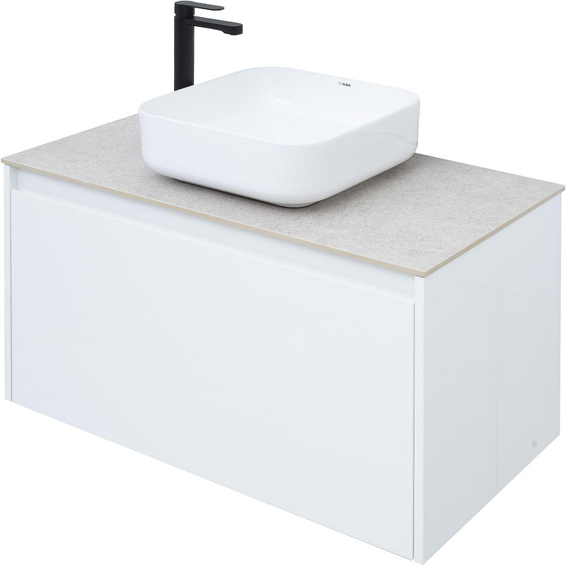 Тумба под раковину Aquanet Nova Lite 90 242257 подвесная Белая МДФ / ЛДСП
