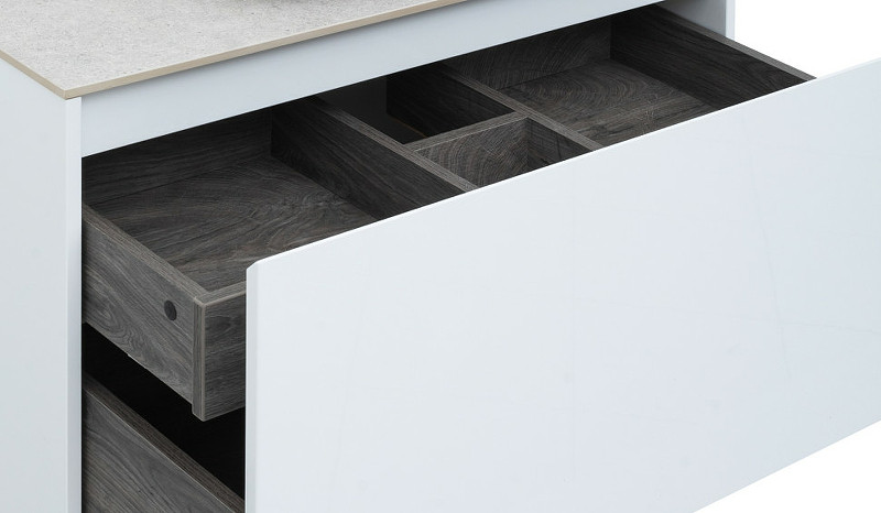 Тумба под раковину Aquanet Nova Lite 90 242257 подвесная Белая МДФ / ЛДСП