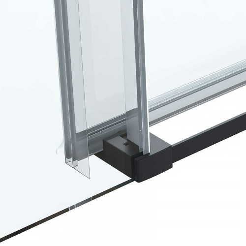 Душевая дверь Vincea Como Soft 140 VDS-1CS140CLB профиль Черный стекло прозрачное