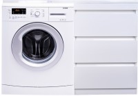 Тумба под раковину Style Line Даллас 120 Люкс Plus СС-00002272 3 ящика Белая МДФ / ЛДСП