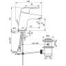 Смеситель для раковины Ideal Standard Ceraflex B1707AA Хром латунь