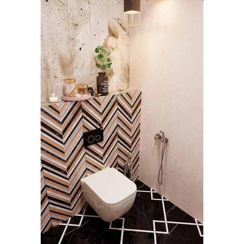Инсталляция Lavinia Boho RelFix 77010008 для унитаза с клавишей смыва цвет Черный матовый