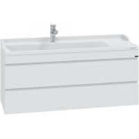 Тумба под раковину СанТа Марс 120 700255 подвесная Белая МДФ / ЛДСП