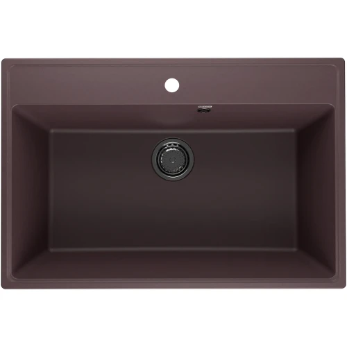 Кухонная мойка Ulgran Quartz Forte 760-06 Трюфель искусственный камень (литьевой мрамор) встраиваемый