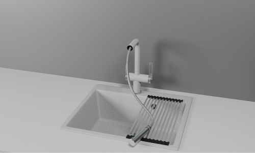 Смеситель для кухни Granula 8170 цвет Базальт