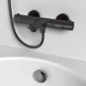 Смеситель для ванны Abelsberg Perfecta INF61101GM с термостатом цвет Космическая сталь