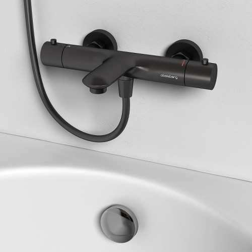 Смеситель для ванны Abelsberg Perfecta INF61101GM с термостатом цвет Космическая сталь