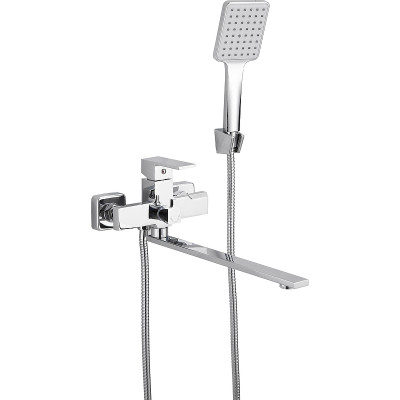 Смеситель для ванны Belz B613 B22613 универсальный Хром латунь на стену