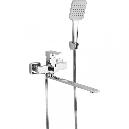 Смеситель для ванны Belz B613 B22613 универсальный Хром латунь на стену