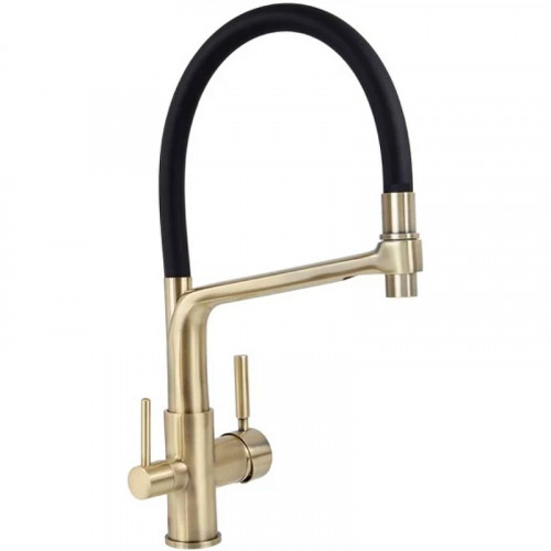 Смеситель для кухни Viko V-5603 Бронза Черный латунь