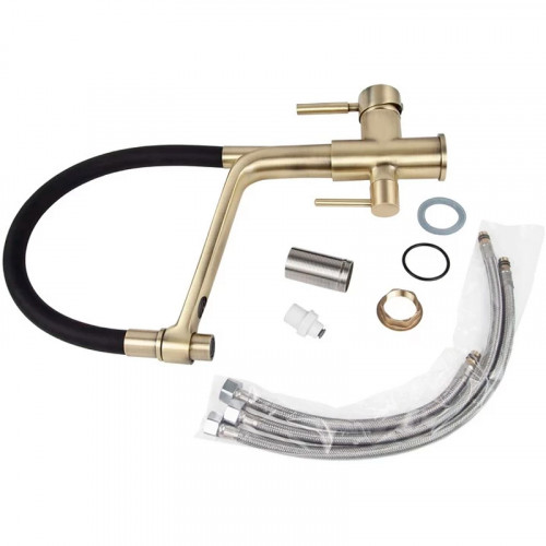 Смеситель для кухни Viko V-5603 Бронза Черный латунь