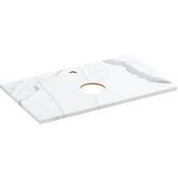 Столешница под раковину Cersanit Stone 80 63853 Белая матовая искусственный камень (литьевой мрамор)