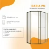 Душевой уголок Radomir Дарья PN 120x90 R 1-10-4-2-0-354 профиль Золото матовое стекло прозрачное