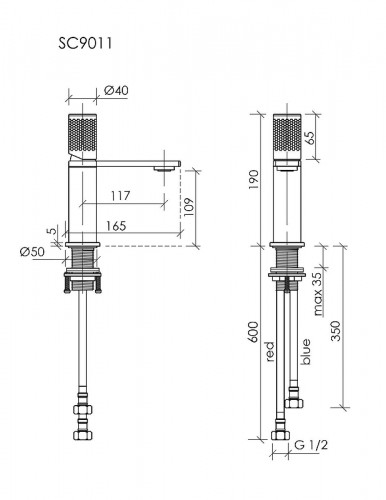 Смеситель для раковины Sancos Nexus SC9011BN цвет Никель брашированный