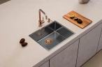 Кухонная мойка Alveus Kombino 50 Monarch Anthracite SAT-90 540x440x195 F/S 1121284 Антрацит нержавеющая сталь встраиваемый