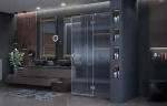 Душевой уголок Ambassador Diamond 120х80 12011104R профиль Хром стекло прозрачное