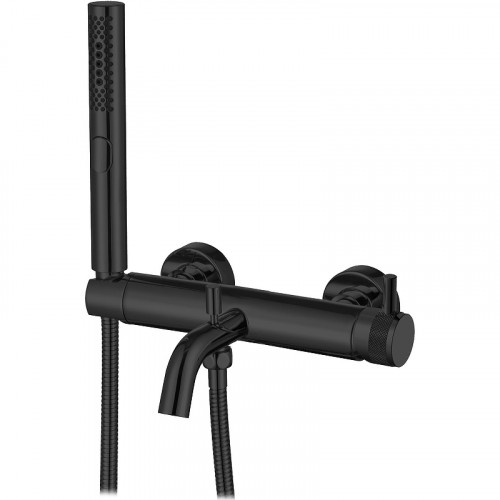 Смеситель для ванны Allen Brau Priority 5.31D10-31 Черный матовый латунь на стену