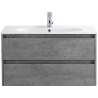Тумба под раковину BelBagno Kraft 90 KRAFT-900-2C-SO-CG подвесная Cemento Grigio МДФ / ЛДСП