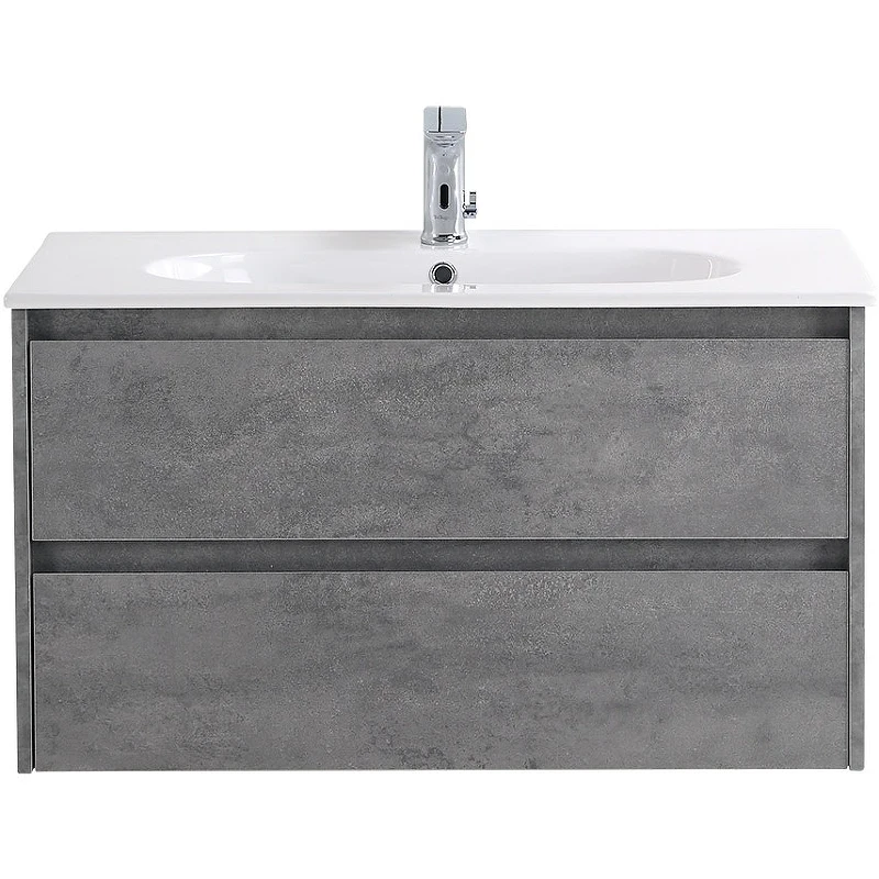 Тумба под раковину BelBagno Kraft 90 KRAFT-900-2C-SO-CG подвесная Cemento Grigio МДФ / ЛДСП
