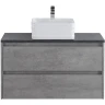 Тумба под раковину BelBagno Kraft 90 KRAFT-900-2C-SO-CG подвесная Cemento Grigio МДФ / ЛДСП