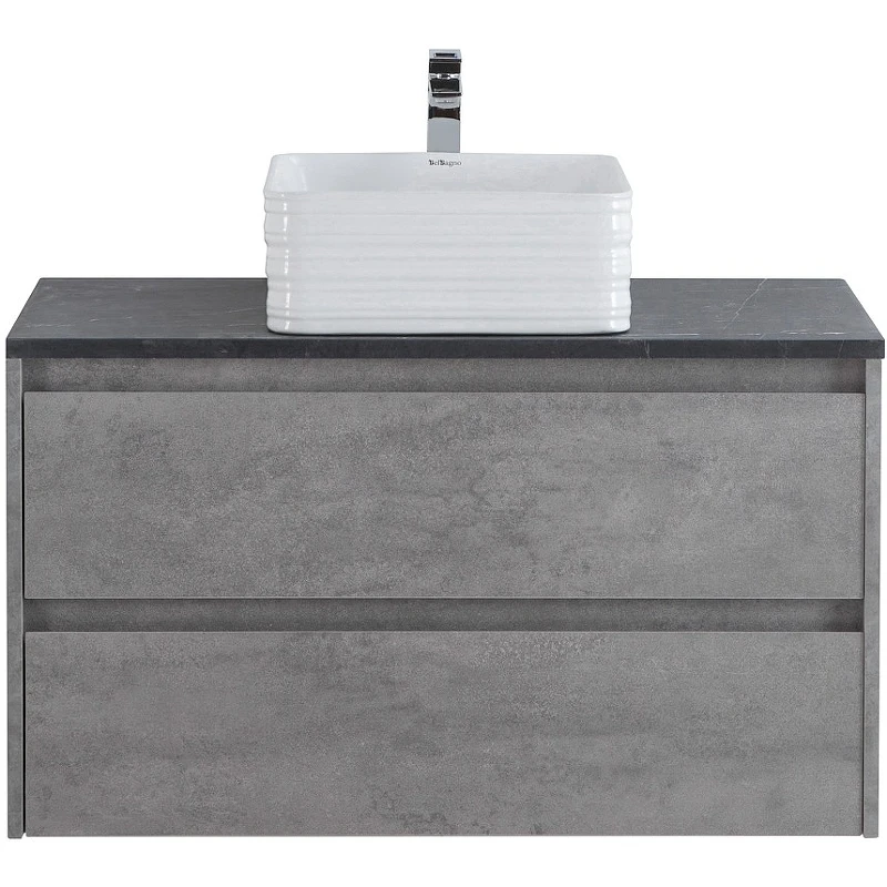 Тумба под раковину BelBagno Kraft 90 KRAFT-900-2C-SO-CG подвесная Cemento Grigio МДФ / ЛДСП