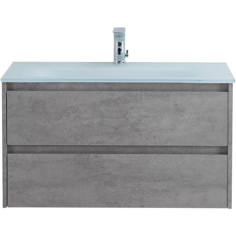 Тумба под раковину BelBagno Kraft 90 KRAFT-900-2C-SO-CG подвесная Cemento Grigio МДФ / ЛДСП