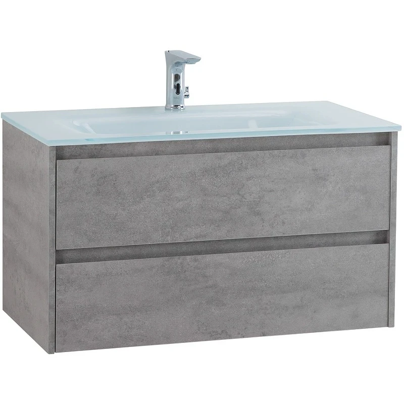 Тумба под раковину BelBagno Kraft 90 KRAFT-900-2C-SO-CG подвесная Cemento Grigio МДФ / ЛДСП