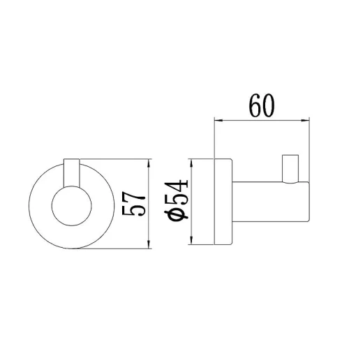 Крючок Savol S-005653Q цвет Графит